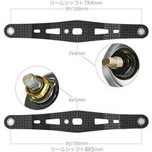 ★オールブラック-85_サイズ:取付部7×4mm 長さ85mm★ ゴメクサス カーボンハンドル クランクハンドル 95/85mm_画像7