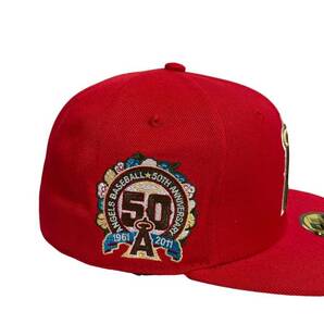 ニューエラ 7 1/4 57.7cm 59FIFTY ロサンゼルスエンゼルス MLBキャップ 帽子 メンズ レディース neweraの画像5