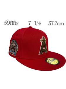 ニューエラ 7 1/4 57.7cm 59FIFTY ロサンゼルスエンゼルス MLBキャップ 帽子 メンズ レディース newera