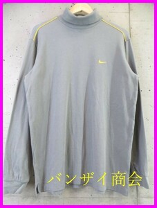 6040s21◆良品◆NIKE GOLF ナイキゴルフ タートルネック ストレッチ 長袖ゴルフシャツ L/インナーシャツ/ジャケット/ブルゾン/ポロシャツ