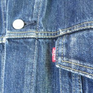 3240s17◆良品です◆4XLサイズ◆Levi’s リーバイス 3rd サード デニムジャケット Gジャン/ジージャン/ヴィンテージ風/復刻レプリカの画像3