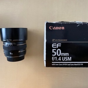 【美品】 Canon キャノン EF50mm F1.4 USM フルサイズ対応 単焦点 レンズ 一眼レフカメラ オートフォーカスの画像1