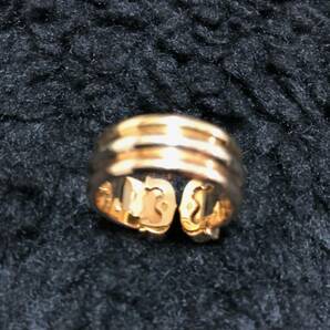 名作 cartier 2c ring 18Ｋ 金 ゴールド スリーカラー リング 指輪 カルティエ 750 53 の画像4