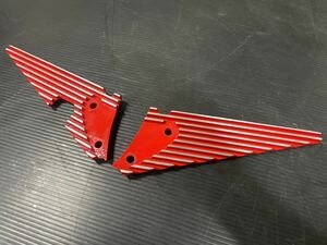 CBX400F step fins cover red 1000 start selling out! inspection / that time thing step plate Kijima back step beet select Jim CBX550F