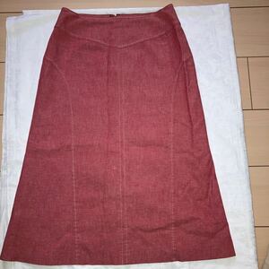 SUIVIピンクデニム風スカートMサイズ100円スタート送料お安くなりました