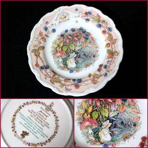 [ROYAL DOULTON/ Royal Doulton ] Blanc Berry hedge [AUTUMN( autumn )/ approximately 21cm plate 1 sheets ]{ beautiful goods } England / wheel flower medium-sized dish / records out of production / rare /BVT3690