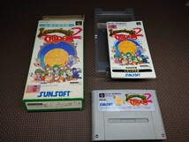 ★スーパーファミコンソフト「レミングス2(Lemmings 2)」箱説明書付き★中古品 (サンソフト・SUNSOFT・SFC) 1994年製パズルアクション_画像1