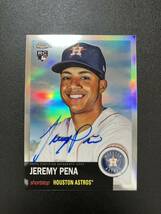 MLB 2022 Topps Chrome Anniversary Jeremy Pena 直筆サインカード ジェレミー・ペーニャ オート AUTO RC アストロズ リフラクター_画像1