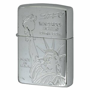 絶版/ヴィンテージ Zippo ジッポー 中古 1995年製造自由の女神 made in USA [A]使用感少なく状態が良い