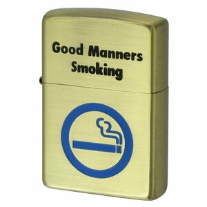 絶版/ヴィンテージ Zippo ジッポー 中古 2008年製造Good Manners Smoking [S]ほぼ新品同様