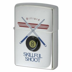 絶版/ヴィンテージ Zippo ジッポー 中古 2001年製造Billiard SKILLFUL SHOOT ビリヤード 2ZT-8B [N]未使用・新品