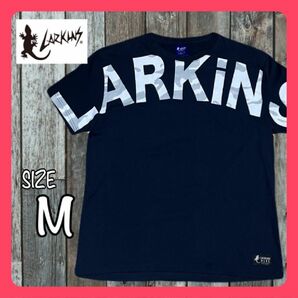 LARKINS ラーキンス メンズ半袖Tシャツ ビッグロゴ プリント Mサイズ