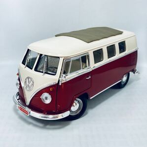 YATMING 1/18 VOLKSWAGEN T1 SAMBA MICROBUS Sliding Sunroof Edition フォルクスワーゲン マイクロバス 希少帆布ルーフの画像1