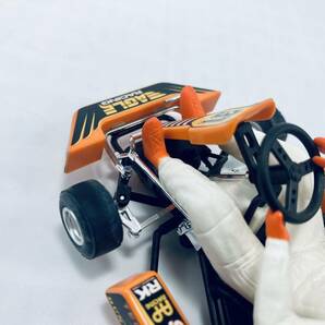 外箱台座無し スロットカー NINCO 1/18 RACING GO-KART EAGLE #31 orange-color 50641 ステアリング連動の画像7