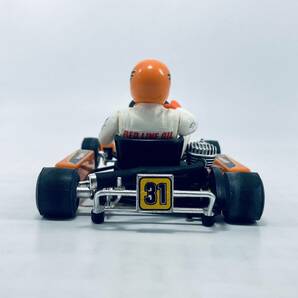 外箱台座無し スロットカー NINCO 1/18 RACING GO-KART EAGLE #31 orange-color 50641 ステアリング連動の画像10