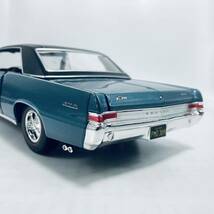 外箱無し Maisto 1/18 1965 Pontiac GTO HEMI Light Blue Metallic ポンティアックGTO ヘミV8 ライトブルーメタリック_画像7