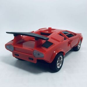 昭和レトロ 当時物 ASCウッド Lamborghini Countach LP500S ランボルギーニ カウンタック プルバックカー レッドの画像5