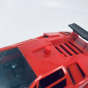 昭和レトロ 当時物 ASCウッド Lamborghini Countach LP500S ランボルギーニ カウンタック プルバックカー レッドの画像9