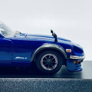 外箱無し KYOSHO 京商 1/43 S30 NISSAN FAIRLADY Z STREET Dark Blue Metallic フェアレディZ ストリート 限定生産品 ワタナベホイールの画像9