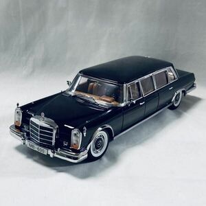 全長34.5cm 絶版品 SUNSTAR サンスター 1/18 1966年式 W100型 Mercedes Benz メルセデスベンツ 600 Pullman プルマン リムジン BLACK