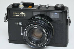 【外観特上級】MINOLTA ミノルタ Hi-MATIC E フィルムカメラ　#s5879