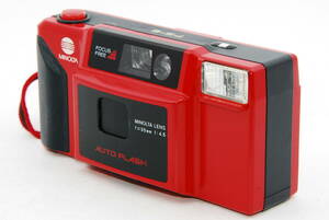 【外観特上級】MINOLTA FS-E レッド コンパクトフィルムカメラ　#s6184