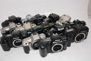 【訳あり】ジャンク フィルムカメラ 一眼 14台まとめて AF Canon Nikon MINOLTA など色々　#s7348