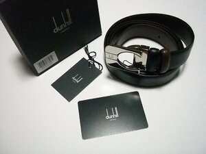 未使用 展示品★dunhill（ダンヒル）★リバーシブル レザーベルト★BPA260A42