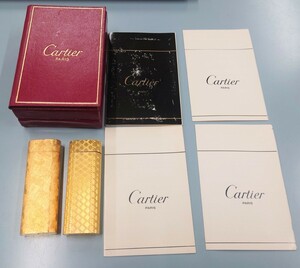 カルティエ Cartier ガスライター ゴールド　２本セット　箱付き