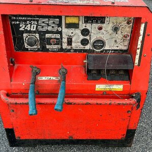 ★中古★デンヨー Denyo 防音型エンジン溶接・発電機 ニューエーブル240SS 100V 200V三相 ウェルダー 稼働少 2069h 動作好調 240A 7.5k)倉aの画像9