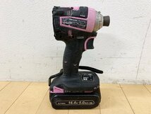 ★中古★Panasonic パナソニック 14.4V充電インパクトドライバ EZ75A7 本体 ケース/5.0Ahバッテリー/充電器 18Vにも対応 電動工具)倉b_画像3