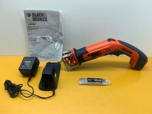 * used beautiful goods * black and decker cordless handy so-CHS6000-JP razor attaching maximum 25mm cutting possibility 6V rechargeable BLACK&DECKER).b
