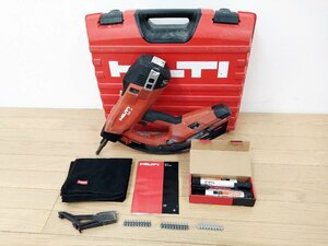 ★中古★HILTI ヒルティ ガス式鋲打機 GX3 本体 ケース/取扱説明書/ガス/鋲付き コンクリート/鋼材/内装/基礎 釘打機 ネイラ ガスピン)倉c