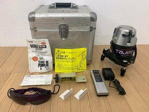 ★中古★タジマ TAJIMA センサーレーザー矩・横・両縦 AL-KYRJ 本体 受光機LA-RCVほか付属品あり 墨出し器 ライン出し 内装 大工 DIY)倉b