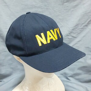 米海軍実物 NAVY 帽子 キャップ フリーサイズの画像5