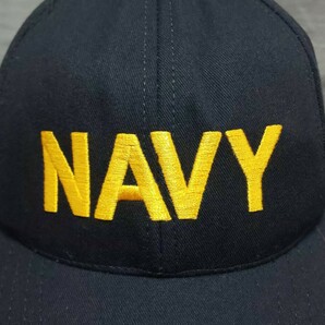 米海軍実物 NAVY 帽子 キャップ フリーサイズの画像6