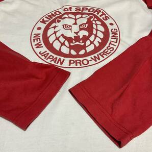 レア！新日本プロレス ライオン 長袖ロングTシャツ Mサイズ/アントニオ猪木2000年代当時物の画像3