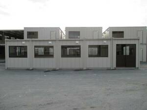 [ Miyagi departure ] super house container storage room unit house 20 tsubo used temporary house prefab warehouse office work place..40.... road place direct sale place agriculture 