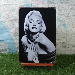 新品★インテリア雑貨★【ブリキ看板】Marilyn Monroe／マリリン・モンロー　Sex Symbol