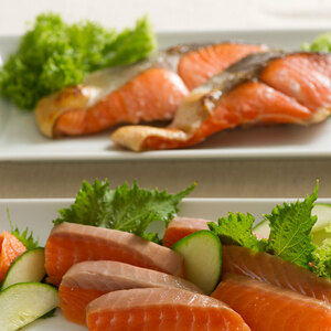  Fukui circle peace salmon . sockeye salmon. ...