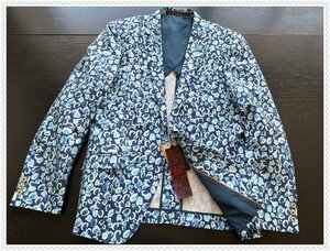 XZ-L2花柄（実寸XL M度)新品 新作 春夏 完売■ 高品質 紳士 限定美品■ONEボタン メンズ 紳士 ジャケット スーツ