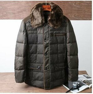 Y-茶色(実 寸5XL) 新品★秋冬 最高級ライン プレミアム ?豪雪 超防寒premium多機能 高品質 贅沢 ダウンジャケット