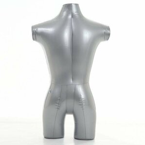 マネキン エアー 風船 PVCボディートルソー ディスプレイ ファッション 展示会 メンズ レディース 上半身 男性 シルバーの画像3