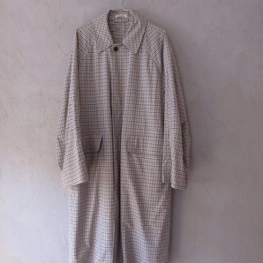  AURALEE オーラリー FINX WEATHER CLOTH CHECK COATの画像2