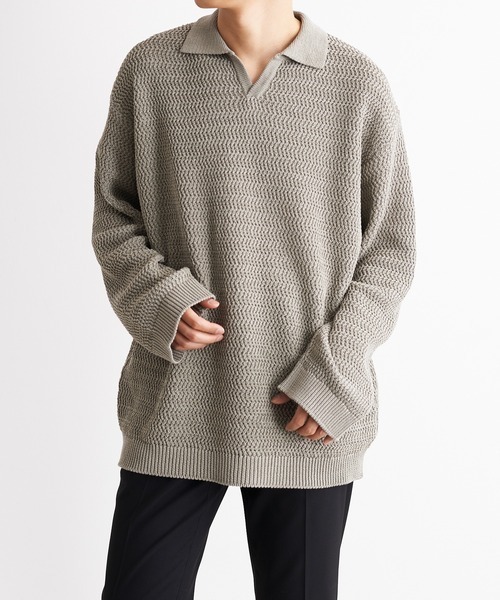 23ss blanc ym Skipper Knit Shirt