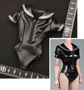  стоимость доставки 84 иен ) 1/6 черный sailor Leotard женщина одежда матроска форма ( осмотр DAMTOYS e&s купальный костюм VERYCOOL TBleague phicen фигурка 