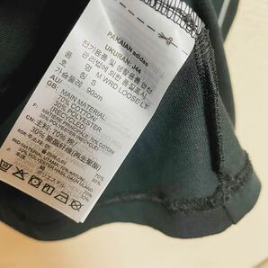 【美品】adidas アディダス 黒 ブラック プリント ロゴ ロンT ロングTシャツの画像3