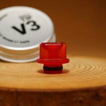 ■DEV - Divide Et Vape｜DEV Whistle V3 Tip 510 Drip Tip - Red [Authentic] 新品・未使用 激レア Billet Box DotAIO 電子タバコ_画像1
