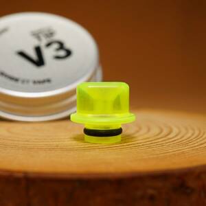 ■DEV - Divide Et Vape｜DEV Whistle V3 Tip 510 Drip Tip - Green Fluo [Authentic] 新品・未使用 激レア Billet Box DotAIO 電子タバコ