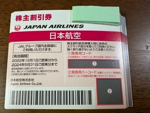 JAL株主優待券　19枚1セットで23,000円～ 　送料無料（ゆうパケット）　有効期限2024年5月31日